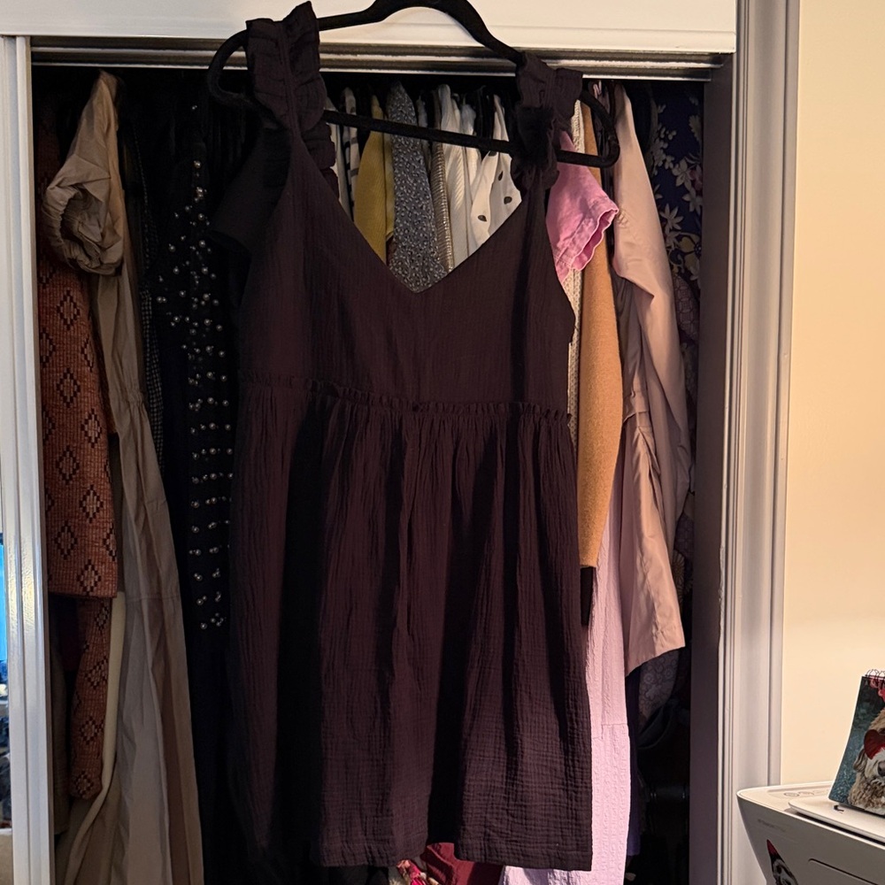 Sezane Black Mini Dress